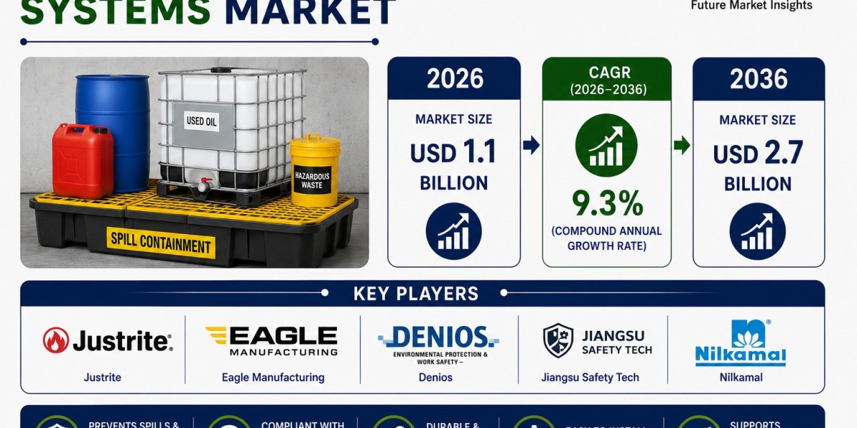 Spill Containment Systems Market to Surpass USD 2.7 Billion by 2036 | Fueled by Hazardous Material Handling Compliance