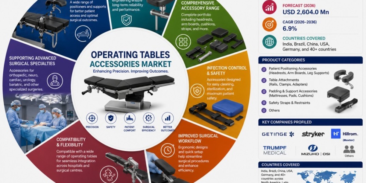 Operating Tables Accessories Market Forecast to Expand Through 2036 Amid Rising Demand for Advanced Surgical Solutions