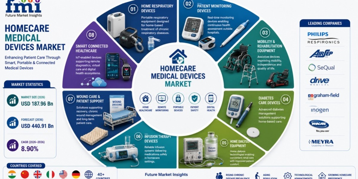 Homecare Medical Devices Market: Global Market Size, Share, Growth, Trends, and Forecast 2026–2036